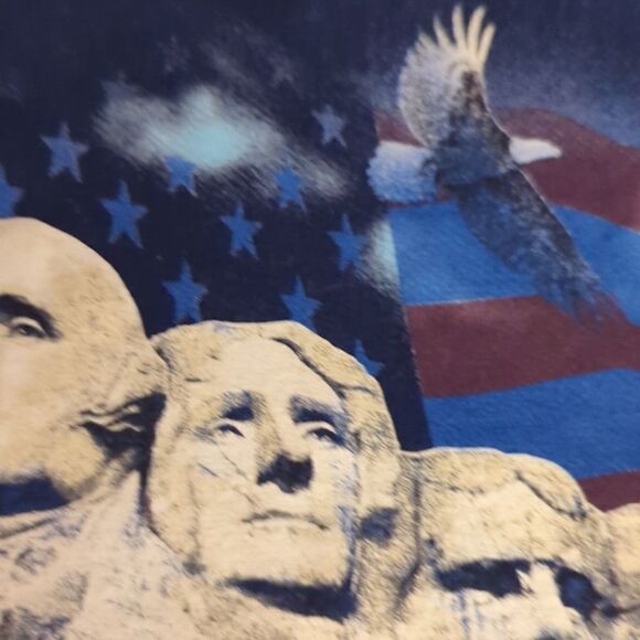 ‎Vintage Mount Rushmore blue T-shirt - Picture 5 of 6